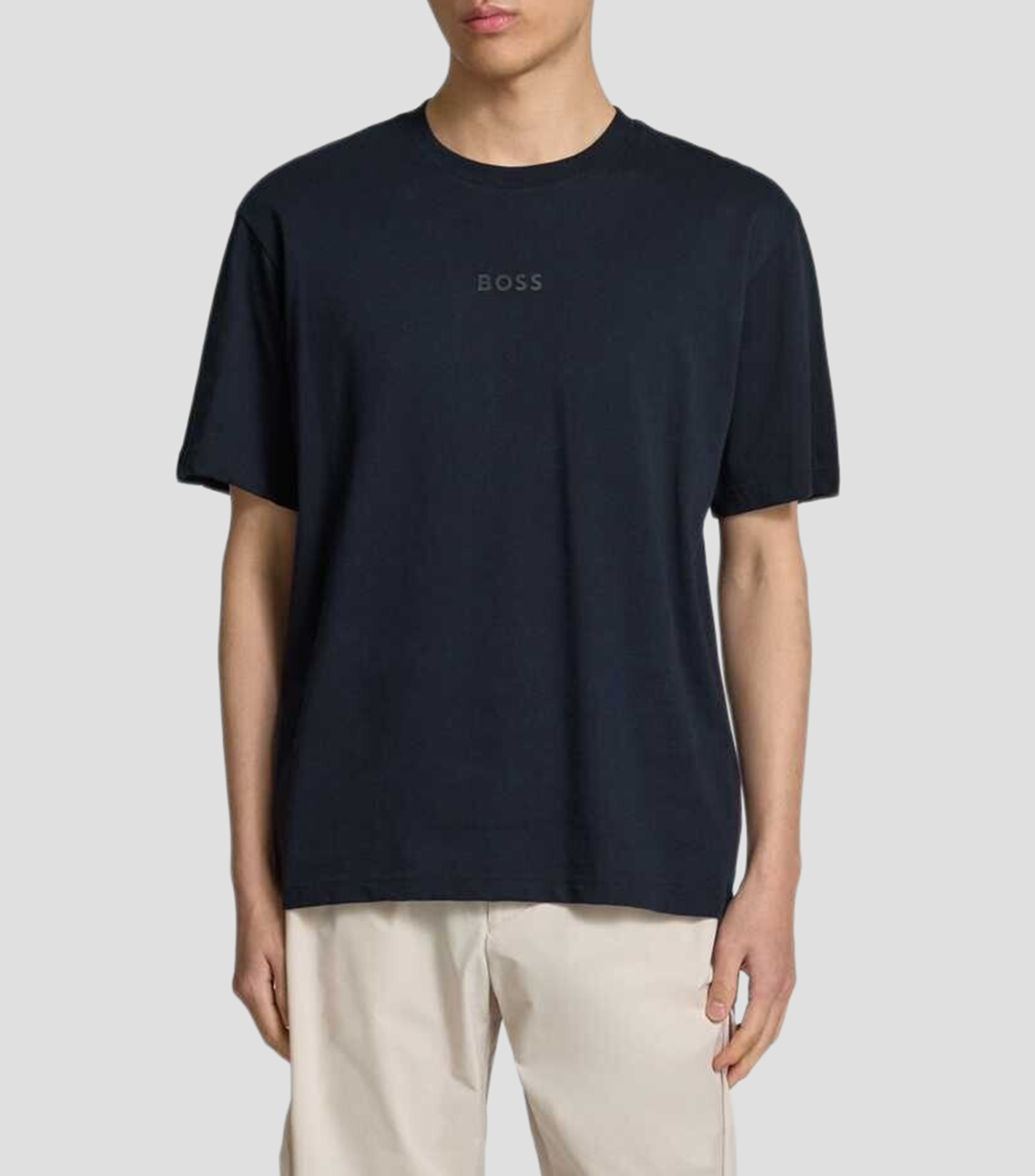Playera cuello redondo manga corta estampada Hombre